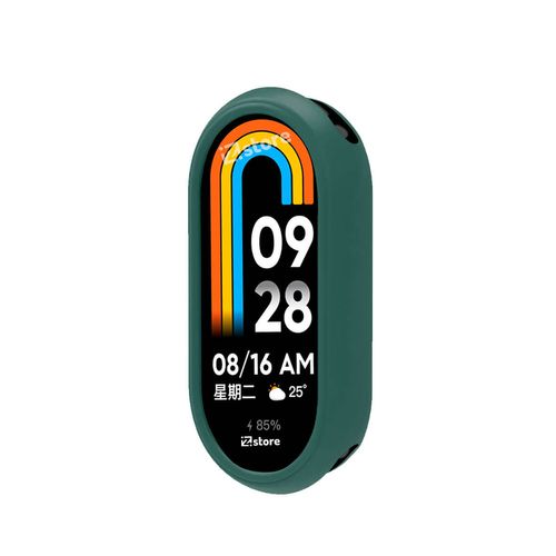 Case de Silicona Para Xiaomi Mi Band 8 Verde Oscuro