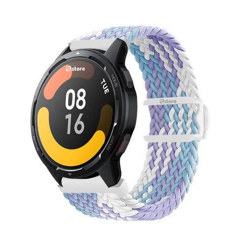 Correa de Nylon Para Xiaomi Watch S1 Active Lila Bicolor