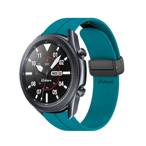 Correa Para Samsung Galaxy Watch 3 Broche Magnético 41mm Azul Turquesa