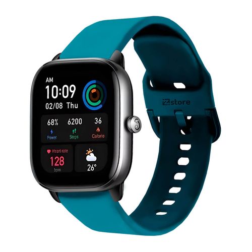 Correa Para Amazfit GTS4 Mini Azul Turquesa