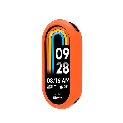 Case de Silicona Para Xiaomi Mi Band 8 Naranja