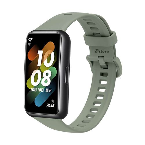 Correa Para Huawei Band 7 Verde Gris