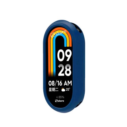 Case de Silicona Para Xiaomi Mi Band 8 Azul Oscuro