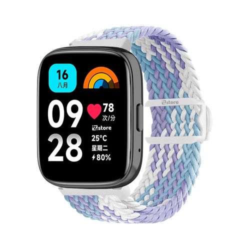 Correa de Nylon Para Redmi Watch 3 Active Lila Bicolor