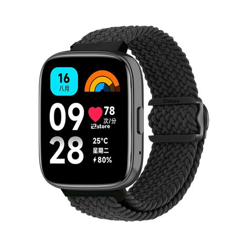 Correa de Nylon Para Redmi Watch 3 Active Negro