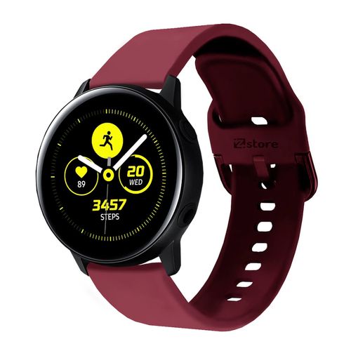 Correa Para Samsung Galaxy Watch Active Vino Rojo