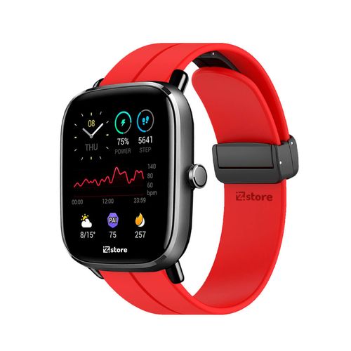 Correa Para Amazfit GTS2 Mini Broche Magnético Rojo