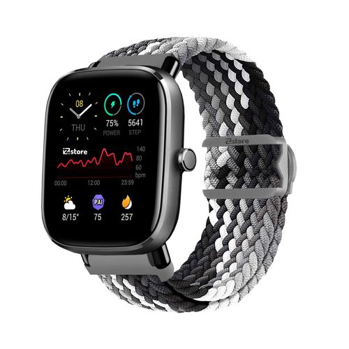 Correa de Nylon Para Amazfit GTS2 Gris Tricolor