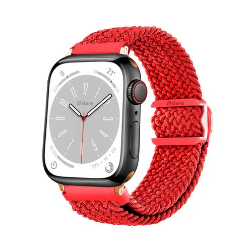 Correas de Nylon Para Apple Watch 38-40-41mm Gold Rose Rojo