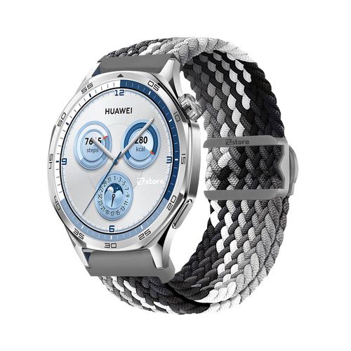 Correa de Nylon Para Huawei Watch GT5/GT5 Pro 46mm Gris Tricolor