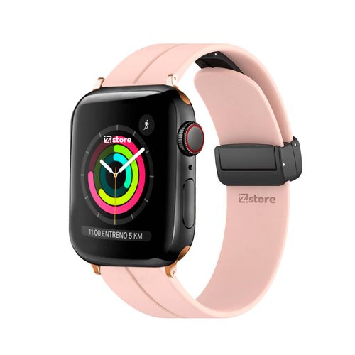 Correa Para Apple Watch Broche Magnético 38-40-41mm Gold Rose Rosa