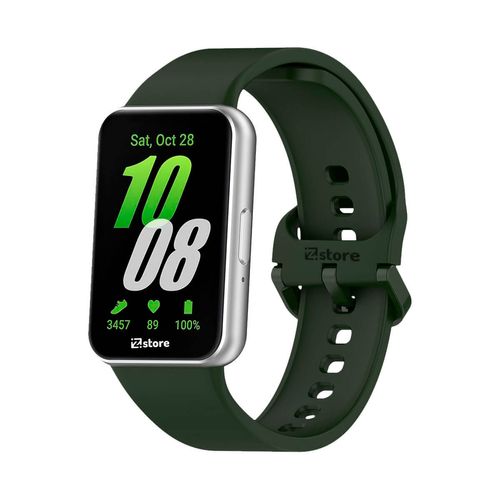 Correa Silicona Para Samsung Galaxy Fit 3 Verde Militar