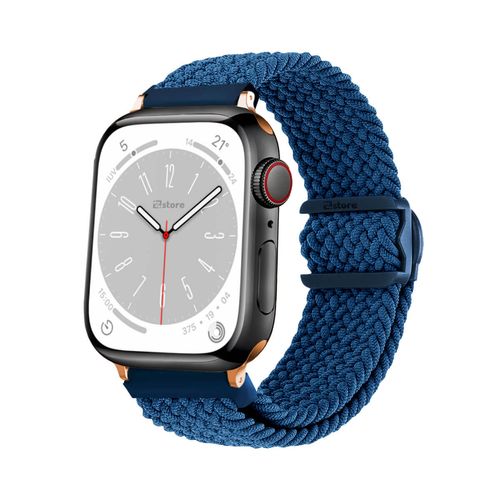 Correas de Nylon Para Apple Watch 38-40-41mm Gold Rose Azul Oscuro