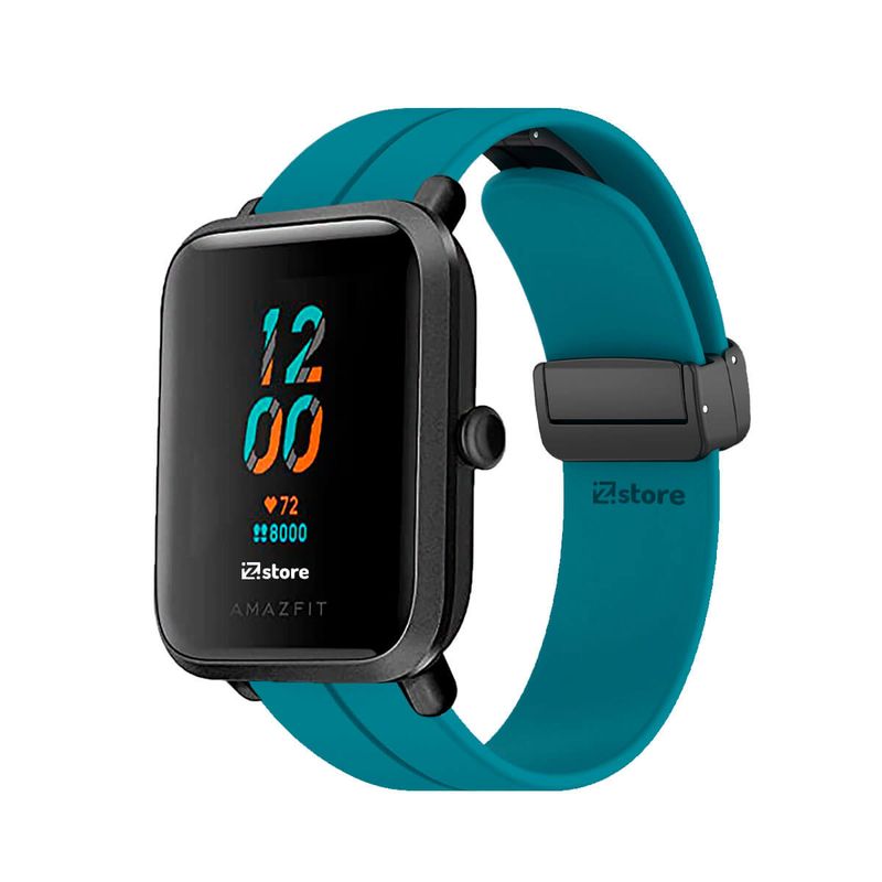 Correa-Para-Amazfit-Bip-S-Broche-Magnético-Azul-Turquesa Shopstar