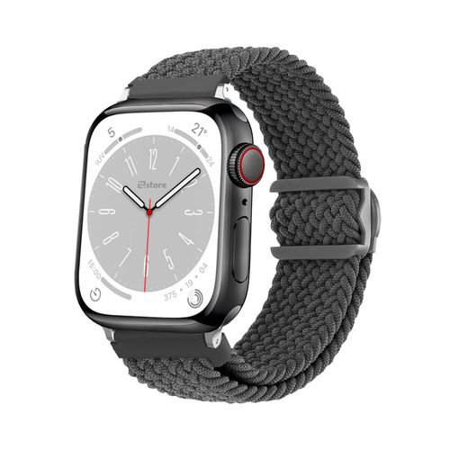 Correas de Nylon Para Apple Watch 38-40-41mm Silver Gris