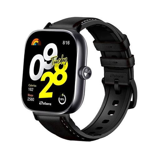 Correa de Cuero Para Redmi Watch 4 Black Negro