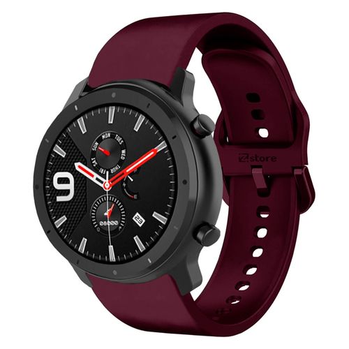 Correa Para Amazfit GTR Hebilla 42mm Vino Rojo