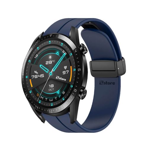 Correa Para Huawei Watch GT2 Broche Magnético 46mm Azul Oscuro