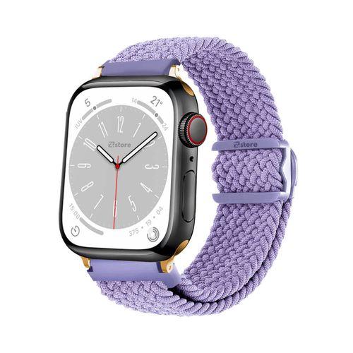 Correas de Nylon Para Apple Watch 42-44-45-49mm Gold Lila