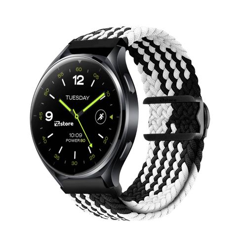 Correa de Nylon Para Xiaomi Watch 2 / 2 Pro Negro Bicolor