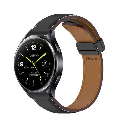 Correa de Cuero Para Xiaomi Watch 2 / 2 Pro Negro