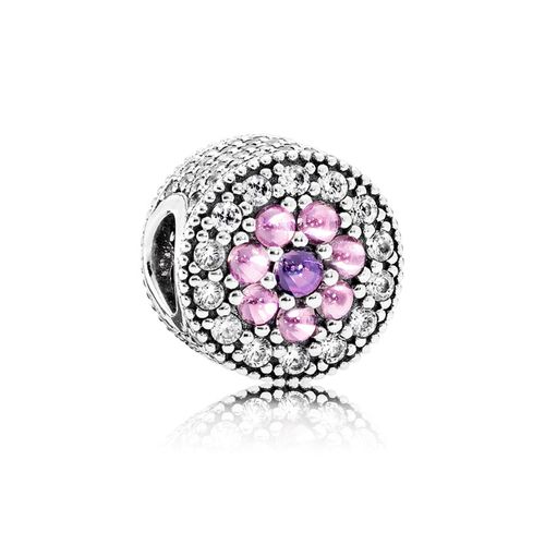 Charm Dije Pandora Original para Mujer 791820PCZMX Flores Deslumbrantes Plata s925 Nezmun