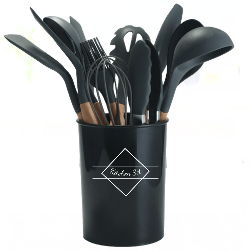 Set-de-Utensilios-para-Cocinas-de-Silicona-Multifuncional-por-12-pzas-Color-Negro