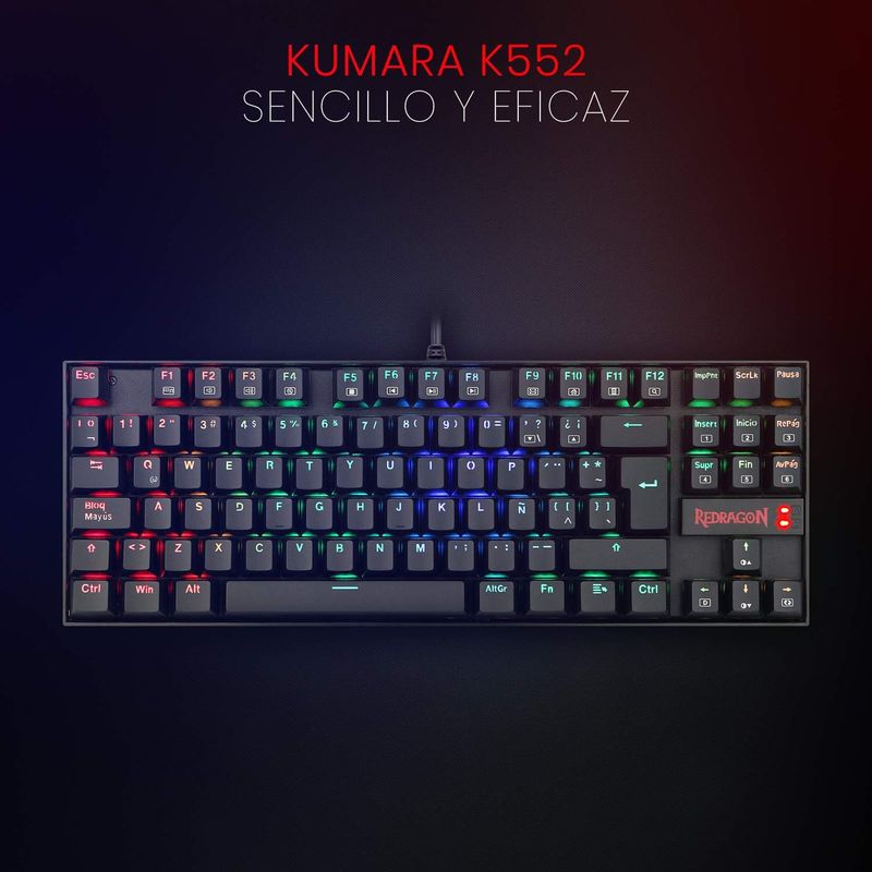 TECLADO-GAMER-REDRAGON-KUMARA-K552-TKL-RGB-NEGRO-SWITCH-ROJO