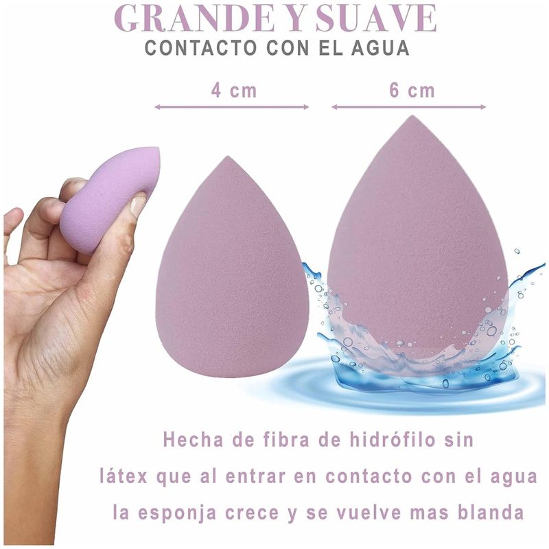 Set-de-4-Esponjas-de-Maquillaje-Beauty-Blender-Rosa-Lila-490E