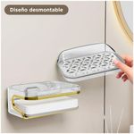 Jabonera-Elegante-con-Escurridor-y-Esponja-Absorbente-para-Baño-B11