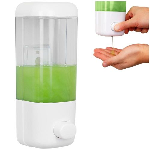 Dispensador de Jabón Líquido Alcohol en Gel Blanco 500ml 15D