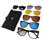 Lentes-De-Montura-Imantados-Magneticos-5-En-1---Estuche-Dama