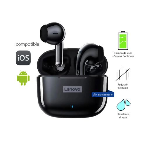 Audífonos Lenovo Thinkplus LivePods LP40Pro Bluetooth 5.0 Negro