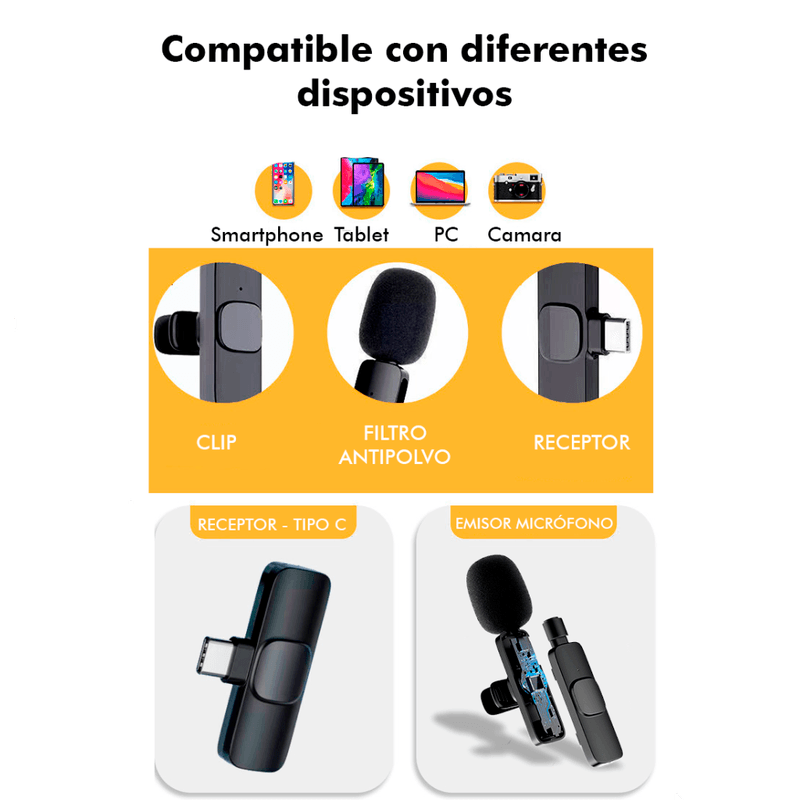 Microfono-Inalambrico-Solapero-recargable-Tipo-C-para-celulares