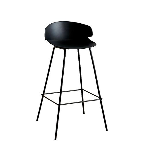 Silla Banco De Bar Venecia Color Negro 90x47