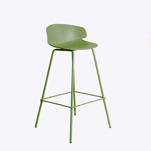 Silla Banco De Bar Venecia Color Verde 90x47