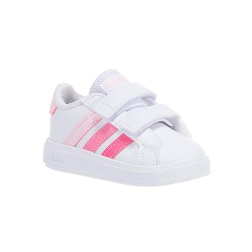 Zapatillas Adidas Grand Court 2.0 CFI IG2556 Color Blanco Para Niños - Loaizar