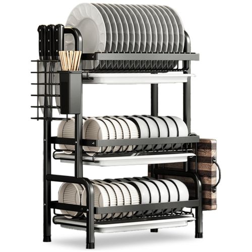 Escurridor de Platos Premium 3 niveles Organizador Estante de Cocina 20E