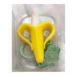 Mordedor-Banana-Amarillo-Con-Cadena-Baby-Froggie-Conejo-Verde-Para-Bebe