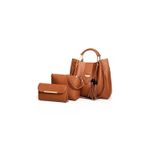 Cartera-Bolso-Billetera-3-en-1-Cuero-Pu-Alta-Calidad-Grande-CAMEL