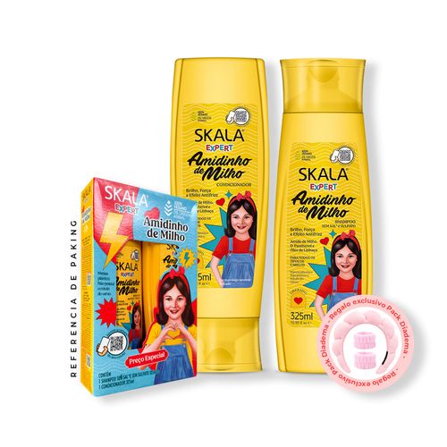 Shampoo + Acondicionador Almidón de Maíz kids Skala Expert 325ml + REGALO