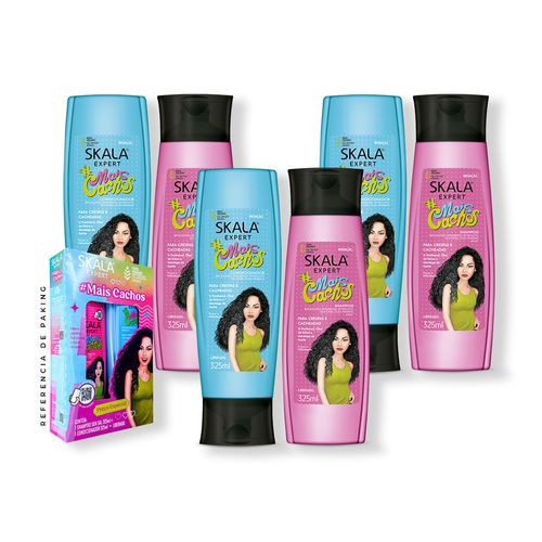 3 Duo Shampoo + Acondicionador Mais Cachos Skala Expert 325ml