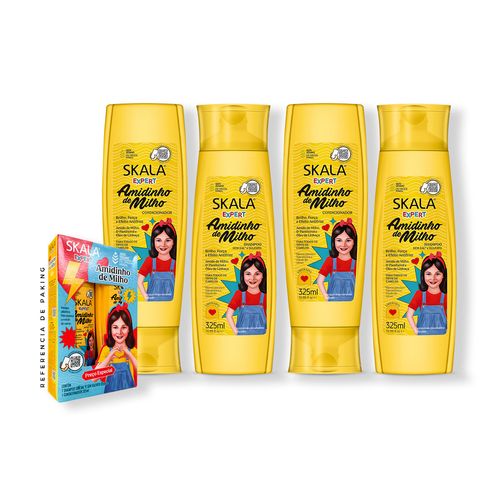 2 Duo Shampoo + Acondicionador Almidón de Maíz kids Skala Expert 325ml