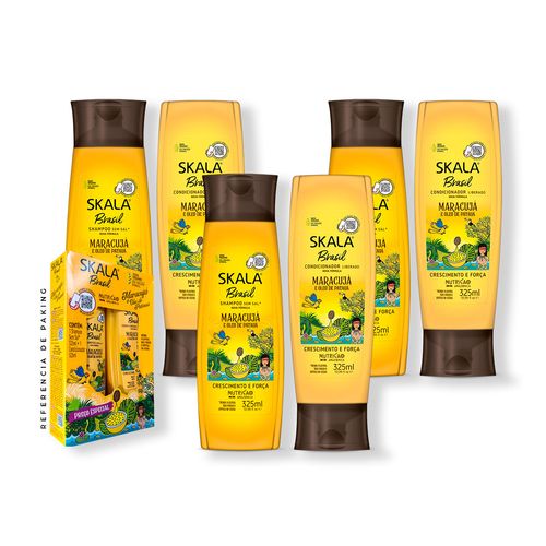 3 Duo Shampoo + Acondicionador Maracuyá Skala Expert 325ml