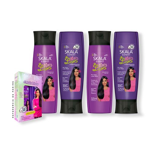 2 Duo Shampoo + Acondicionador Mais Lisos Skala Expert 325ml