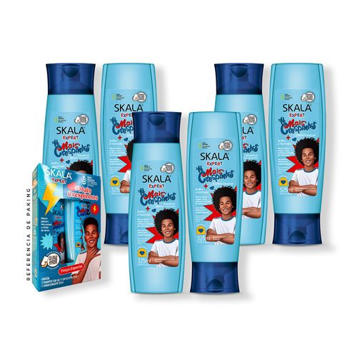 3 Duo Shampoo + Acondicionador Mais Crespinhos kids Skala Expert 325ml