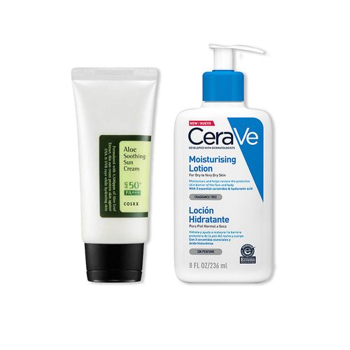 ALOE SOOTHING SUN CREAM - COSRX 50ML+CeraVe Loción Hidratante 236 ml