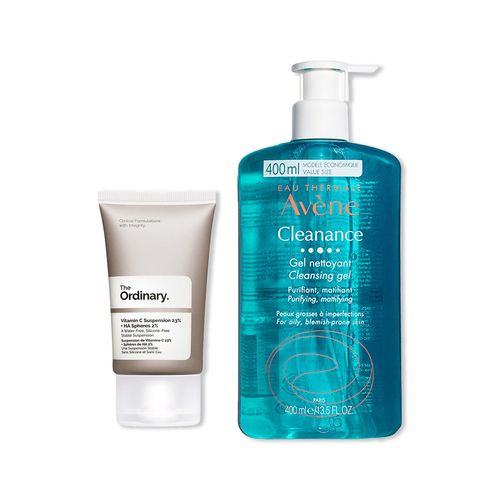 Vitamina C Suspesion 23% + HA Spheres 2% 30 ml The ordinary + Cleanance gel Avene 400ml