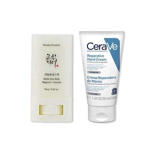 Matte sun stick mugwot + camelia SPF 50+ 18 gramos - Beauty of Joseon+CeraVe Crema Hidratante Repara