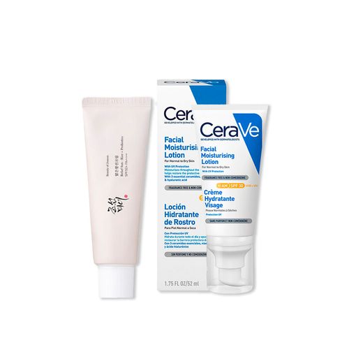 RELIEF SUN RICE + PROBIOTICS - BEAUTY OF JOSEON 50 ML+CeraVe Crema Hidratante Facial SPF 30 AM 52ml